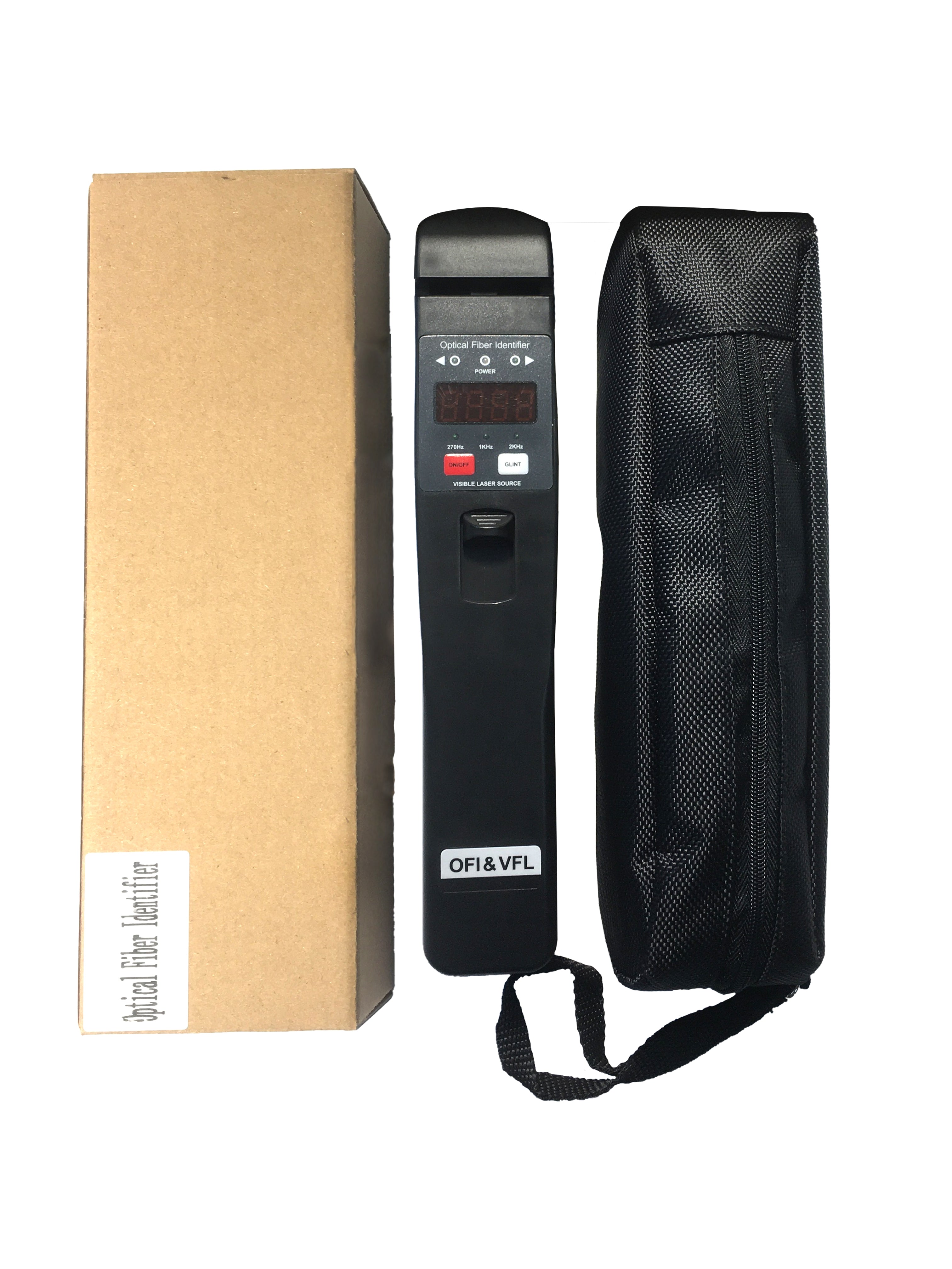 TEKCN TC-200-V Fiber Optic Identifier with Built-in VFL – 750–1700nm, SM/MM, 60-Hour Battery