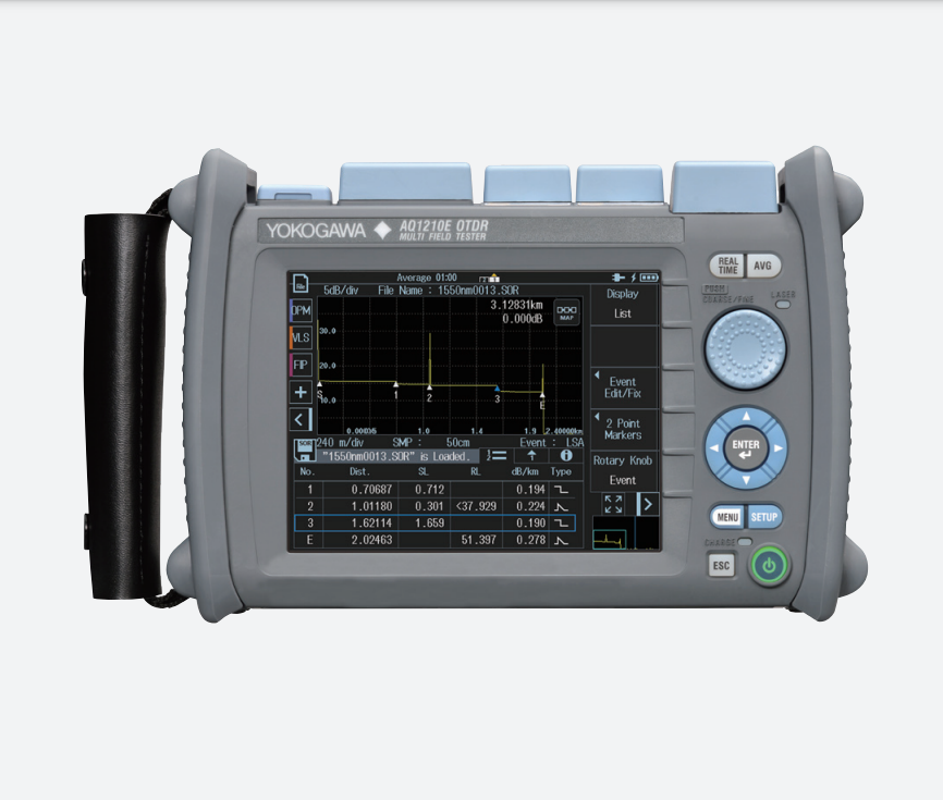 YOKOGAWA AQ1210A OTDR | 1310/1550nm, 37/35dB, 5.7" LCD, Full Auto,for FTTH networking