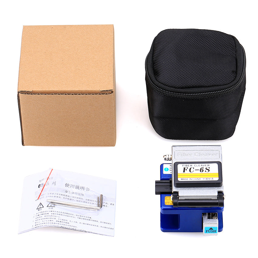 TEKCN HSV-202 FTTH Termination Tool Kit – 18-Piece Kit with Power Meter, VFL & Fiber Cleaver