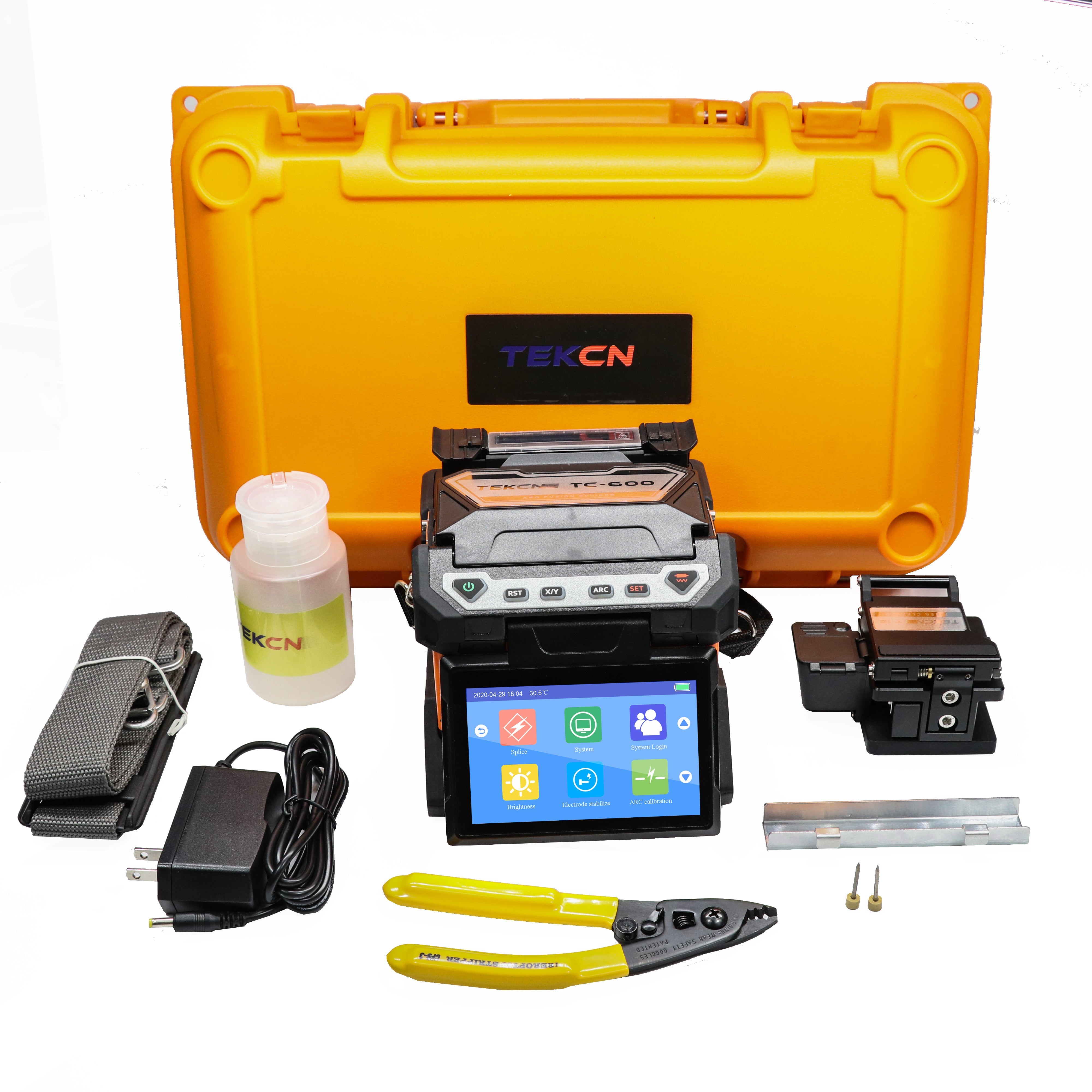 TEKCN TC-600 Fusion Splicer Core Aliging ARC Splicing machine