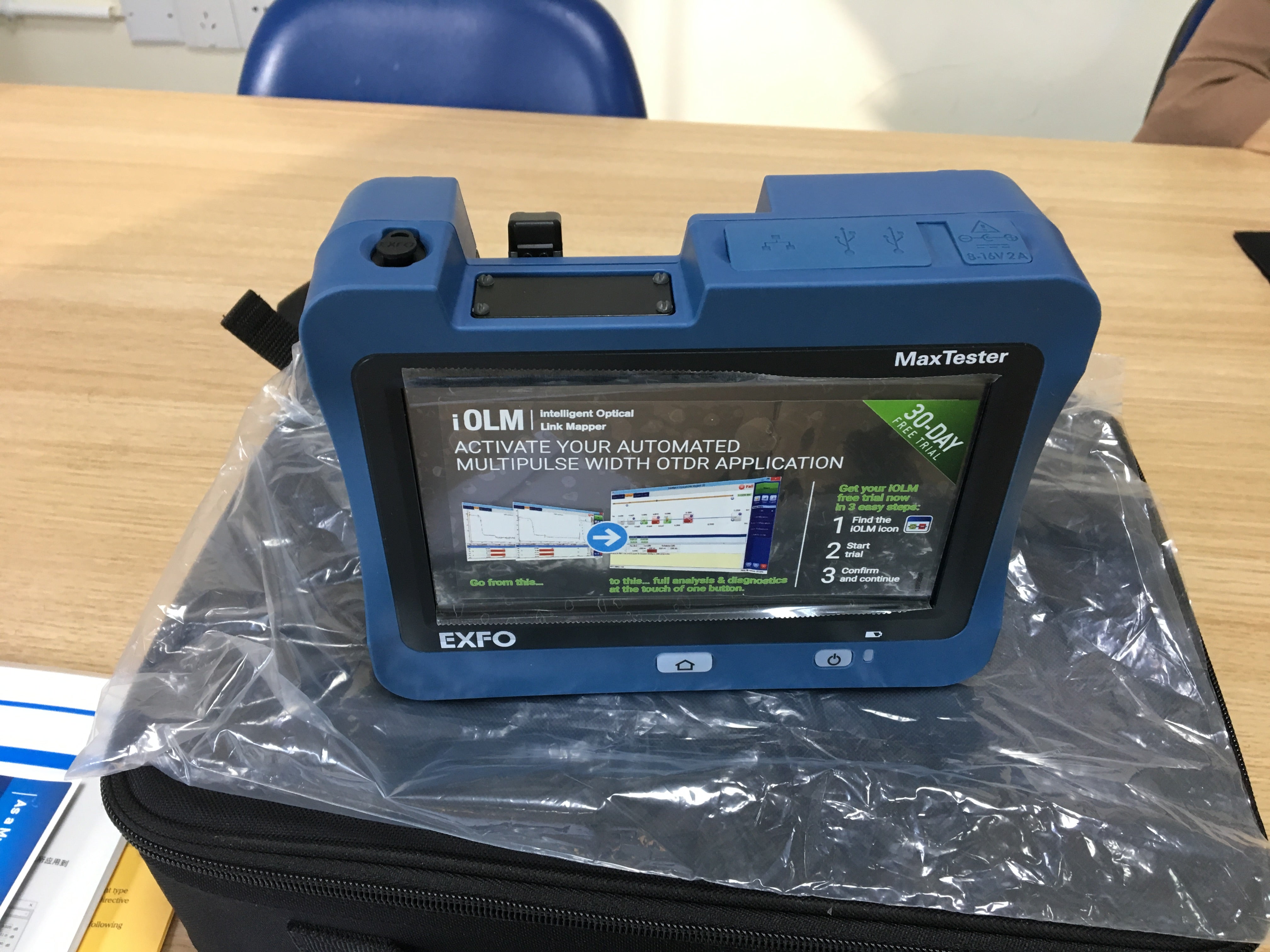 OTDR MAX-715B-M1-Oi(OTDR + iOLM), MaxTester SM Fiber OTDR, 1310/1550nm, APC/SC, UPC/FC