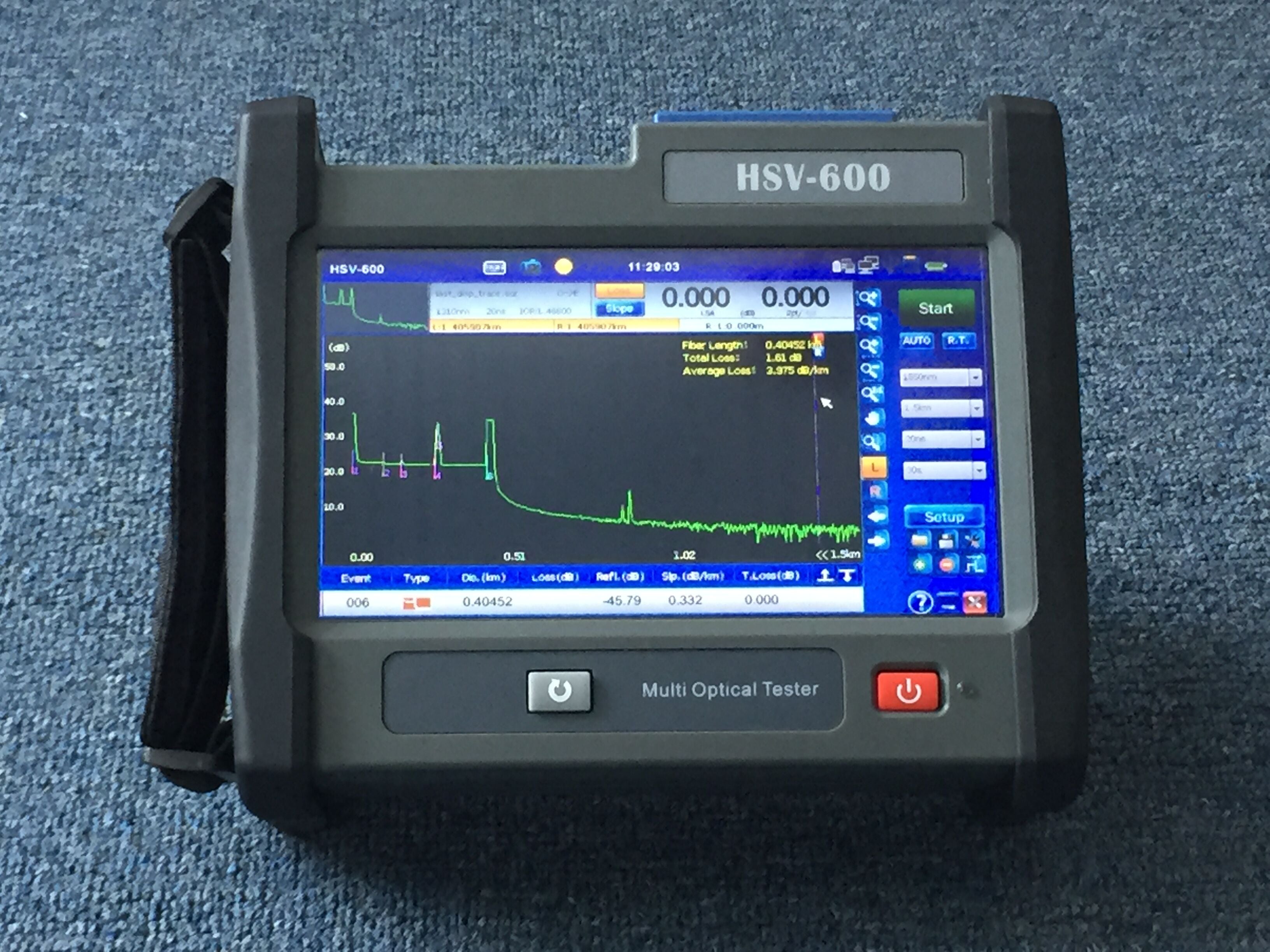 HSV-610 OTDR 1310/1550nm 32/30dB SM OTDR
