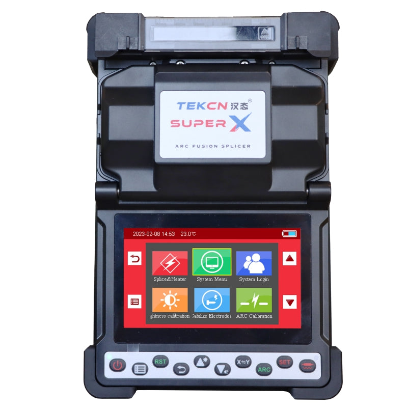 TEKCN Super X Fusion Splicer | 7s Splice, 4-Motor PAS, 240 Cycles, Ultra-Light 1.1kg