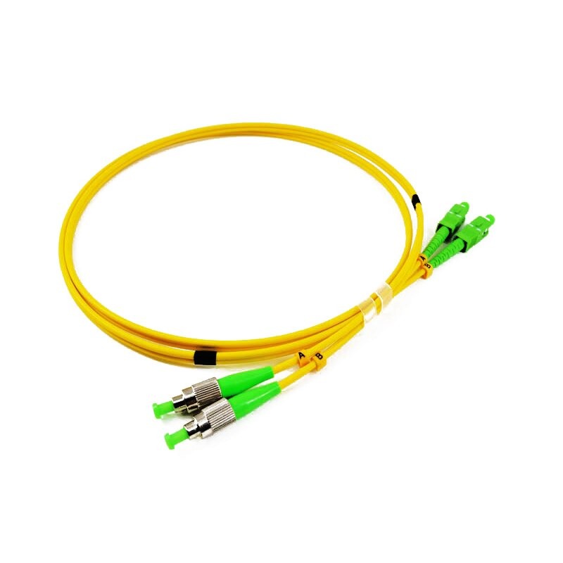 10pcs SC TO FC A PC UPC Fiber Optic patch cord single mode Duplex sm dx 3m meters 3.0mm PVC FTTH Optic Cable