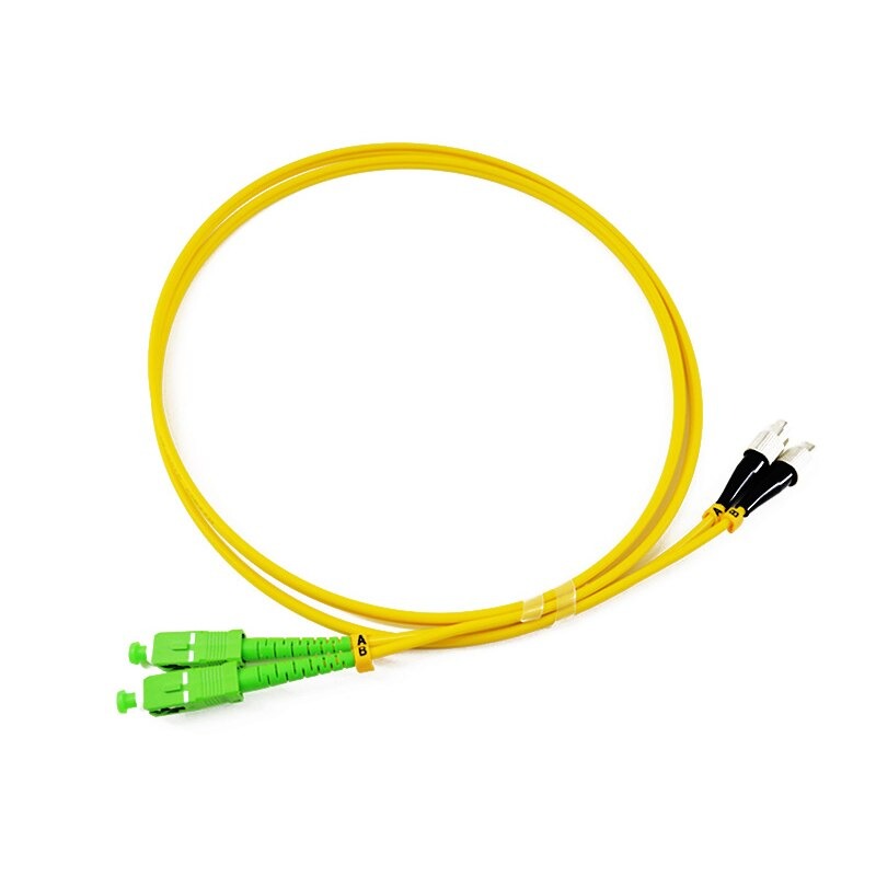 10pcs SC TO FC A PC UPC Fiber Optic patch cord single mode Duplex sm dx 3m meters 3.0mm PVC FTTH Optic Cable