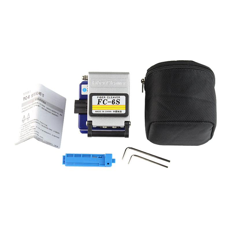 TEKCN 13-Piece FTTH Fiber Optic Tool Kit – Fiber Cleaver, Power Meter, 1mW 5km VFL & Wire Stripper