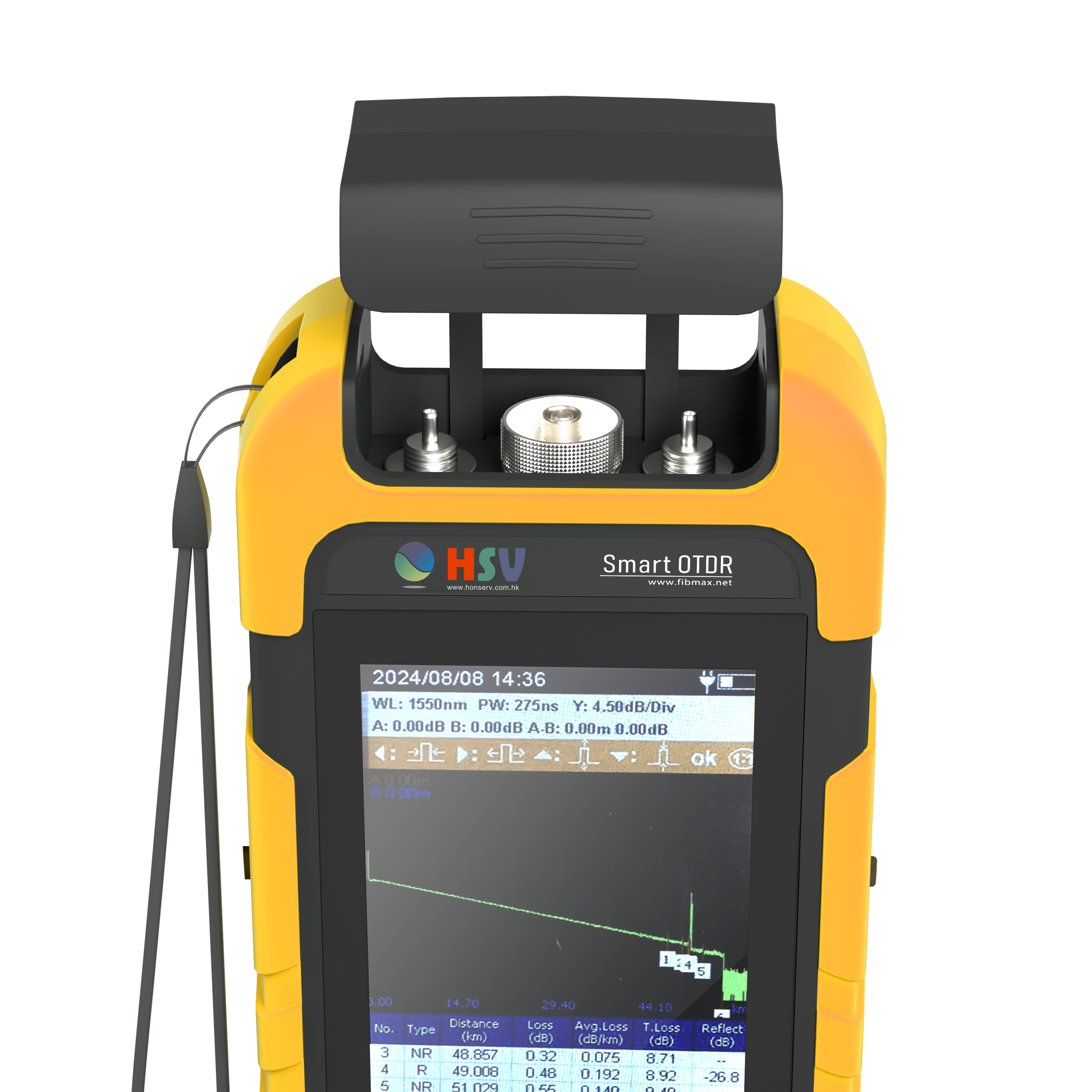 HSV-110D Portable Multi-Function Mini OTDR | OTDR + EVENT MAP+OPM + VFL All in One