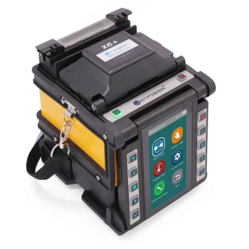 JETFIBER X6+ Core Alignment Fusion Splicer | 6-Motor Optical Fiber Splicing Machine for FTTH & Backbone
