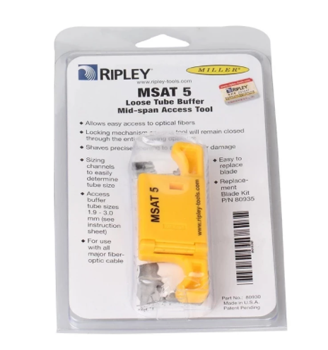 MSAT 5 Loose Buffer Tube Stripper 80930/ Mid-Span Access Tool 0.9mm to 3.0mm Fiber Optical Stripper