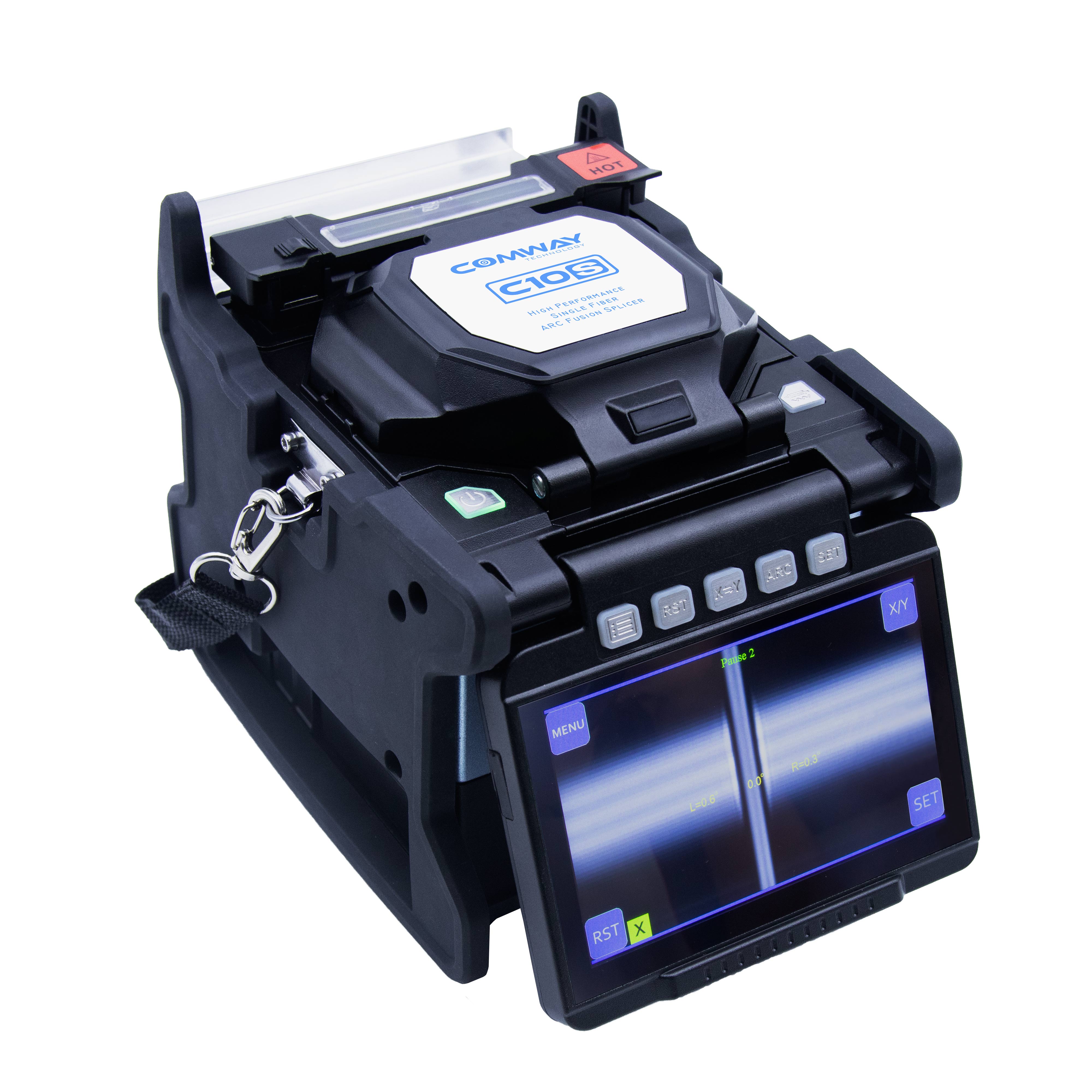 COMWAY C10S V2 Core Alignment Fusion Splicer | 6-Motor, 5s Splice, 5G-Ready, G.654E Support