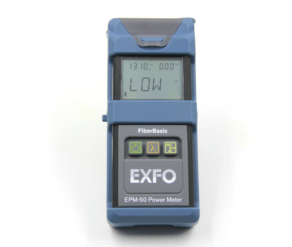 EXFO FiberBasix EPM-50 Optical Power Meter – 300-Hour Battery, High Accuracy, SM &MM