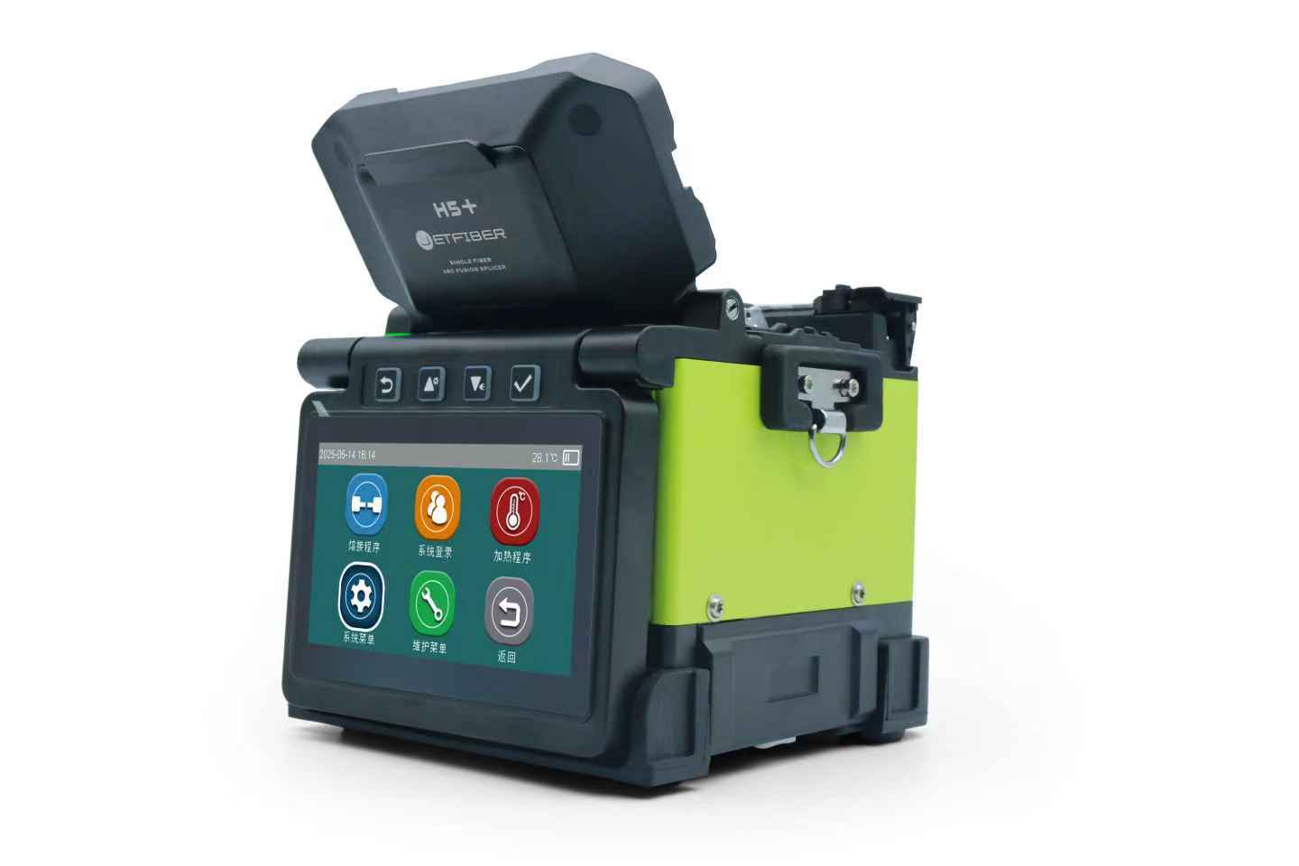 JETFIBER H5+ Core Alignment Fusion Splicer | 5s Splice, GPU,  240 Cycles, $1,499