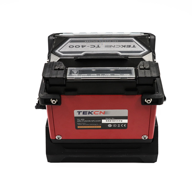 TEKCN TC-400 Fusion Splicer | 7s Core Alignment FTTH Fiber Splicing Machine with 760x Zoom & 240 Cycles