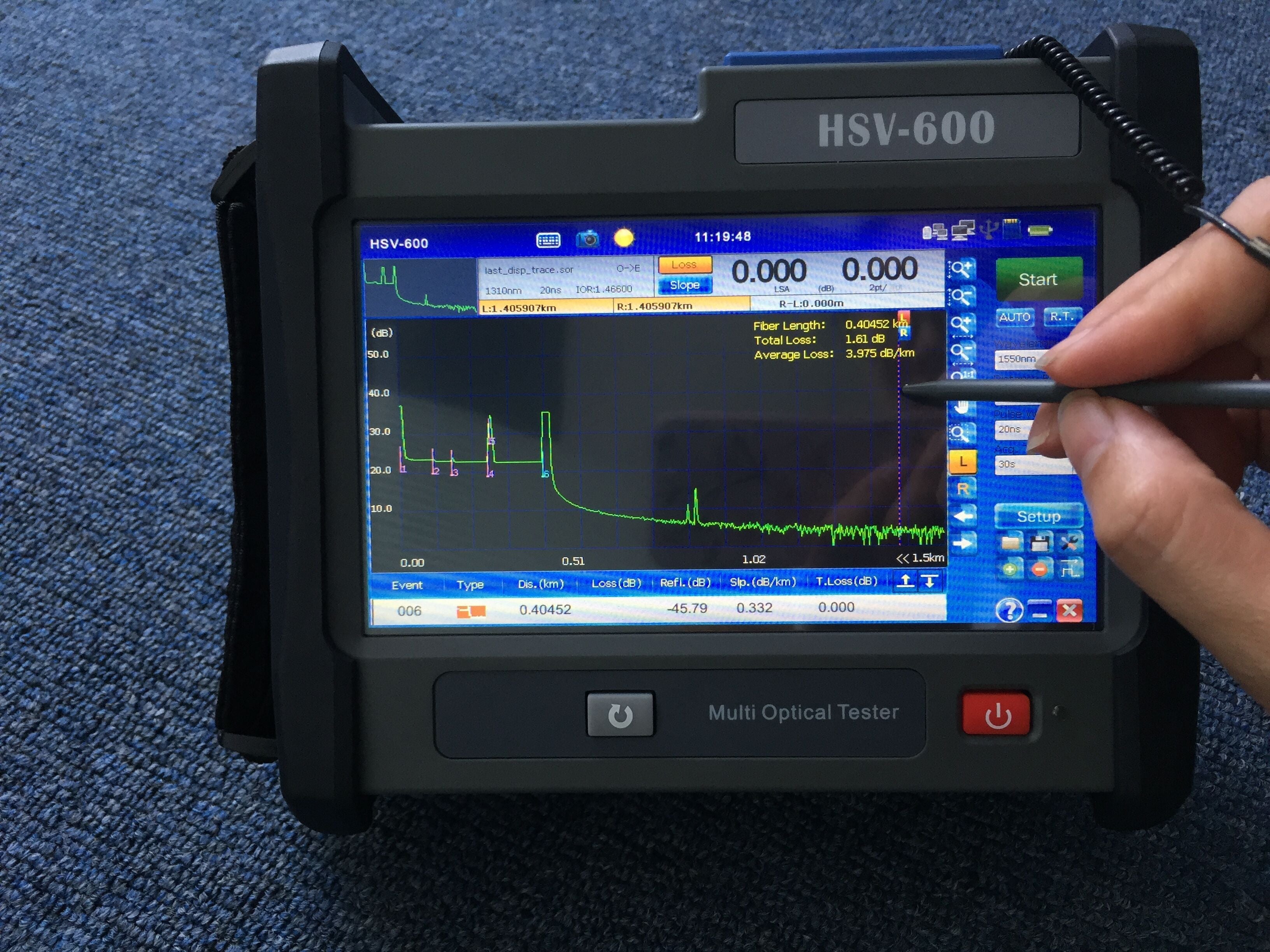 HSV-610 OTDR 1310/1550nm 32/30dB SM OTDR