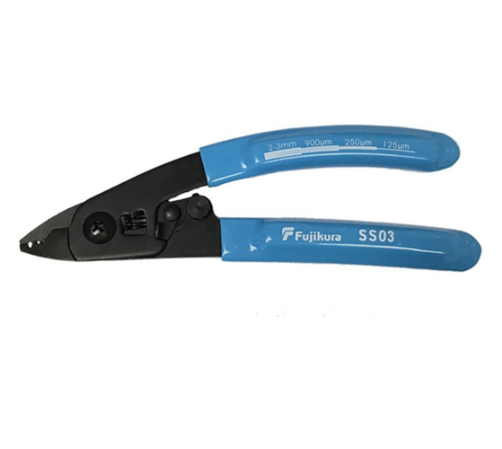 Fujikura SS03 3-Hole Single Fiber Stripper | 250μm/900μm/2-3mm, Fusion Splicing, 100g, $49.99 | Fiber Cable Stripping Tool | Glass Fiber Stripping