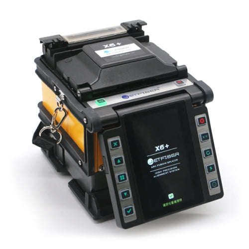 JETFIBER X6+ Core Alignment Fusion Splicer | 6-Motor Optical Fiber Splicing Machine for FTTH & Backbone