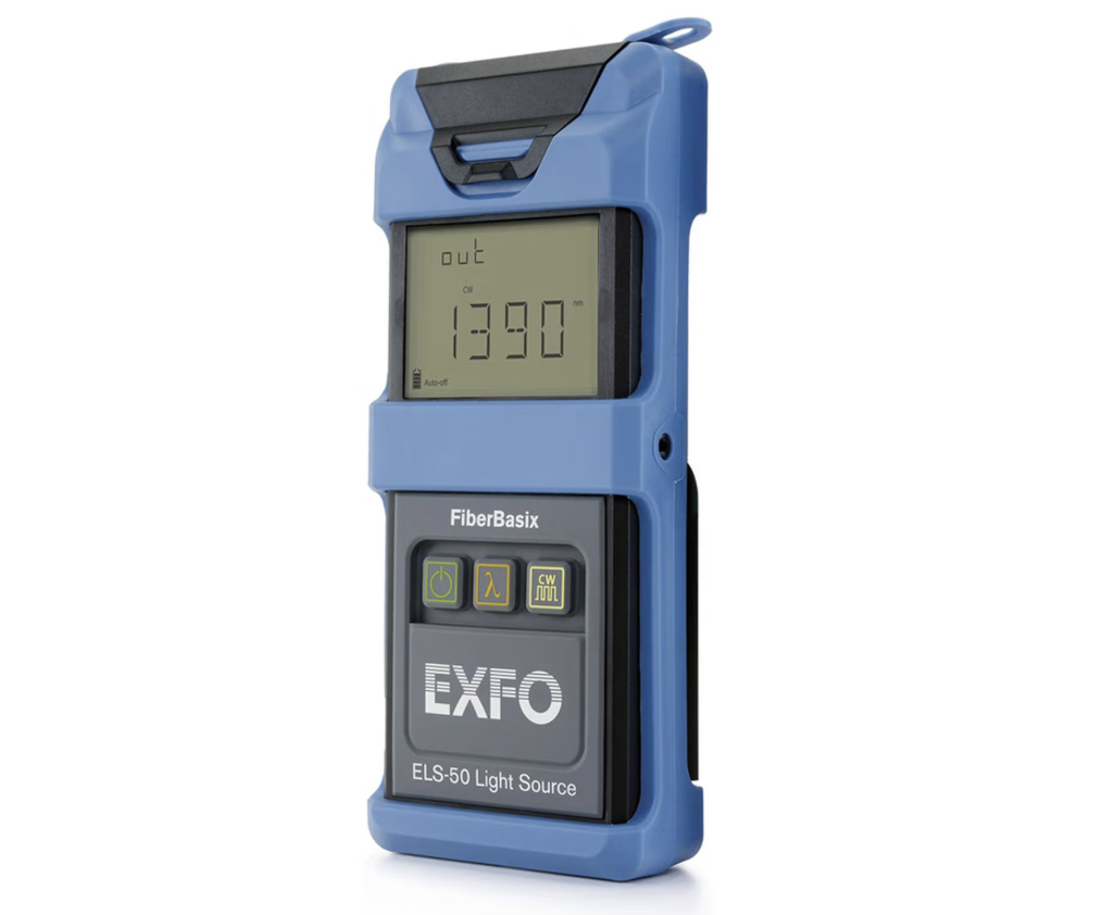 EXFO ELS-50 Optical Light Source – 1310/1550nm, 60-Hour Battery, ±0.10dB Stability
